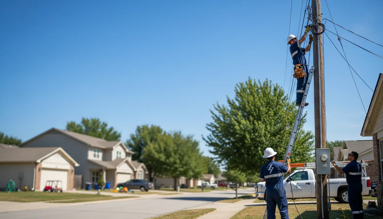 Residential electrician providing installation services in Whitehall, WI